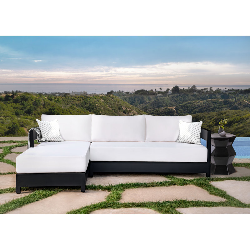 Joss & Main Everlee 98.4" Metal Outdoor Sectional Wayfair